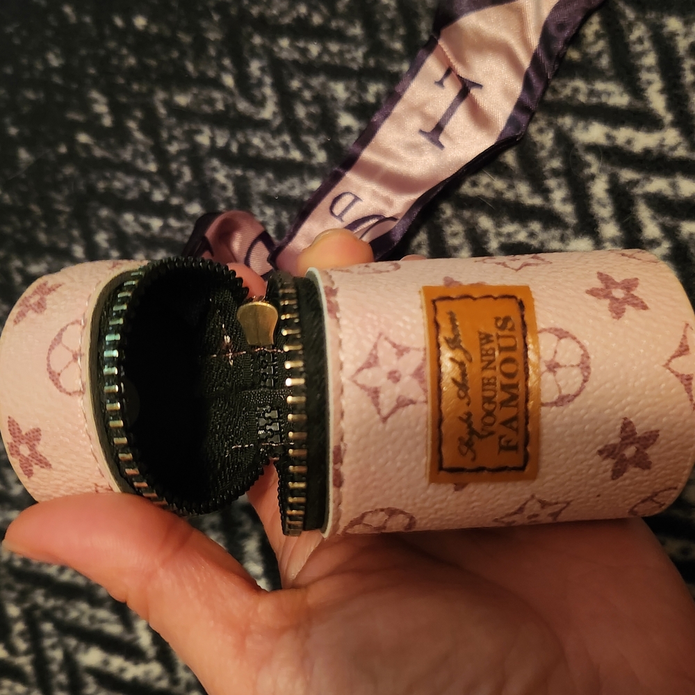 Pink Patterned Wristlet Keychain - Picture 4 of 6